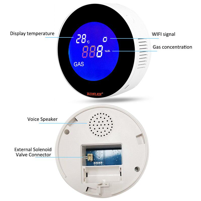 Wi-Fi датчик витоку газу і температури Tuya Gas sensor S7 - фото 19