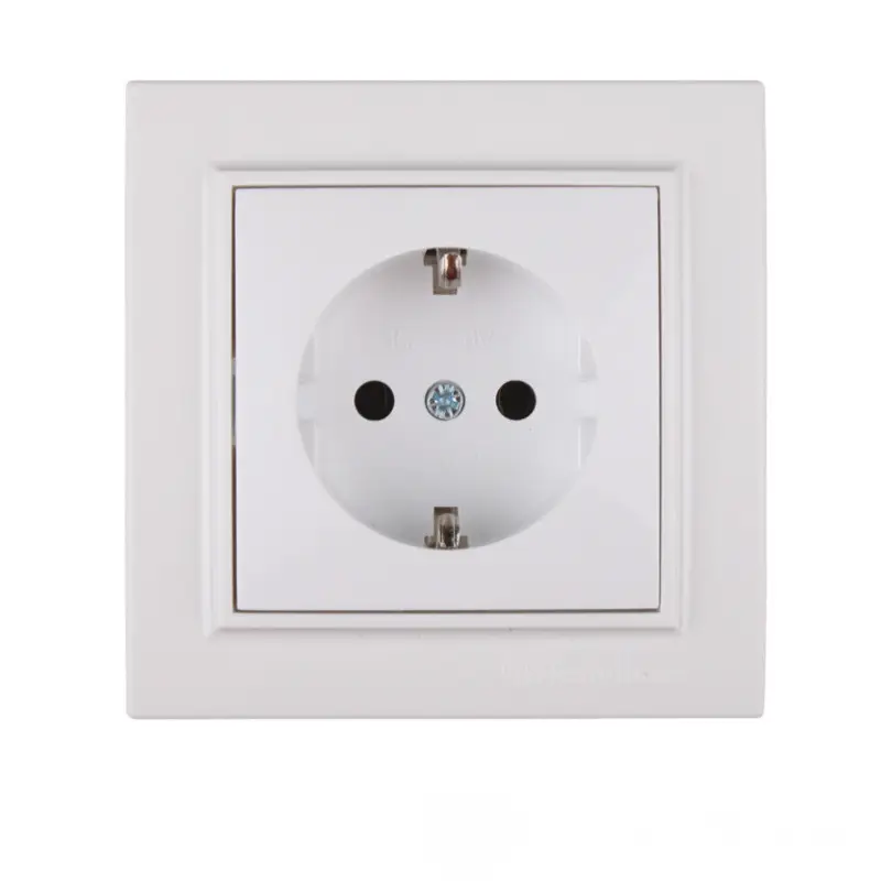 Розетка с заземлением ElectroHouse Enzo 16 A IP22 Белый (EH-2109) Розетка с заземлением ElectroHouse Enzo 16 A IP22 Белый (EH-2109)