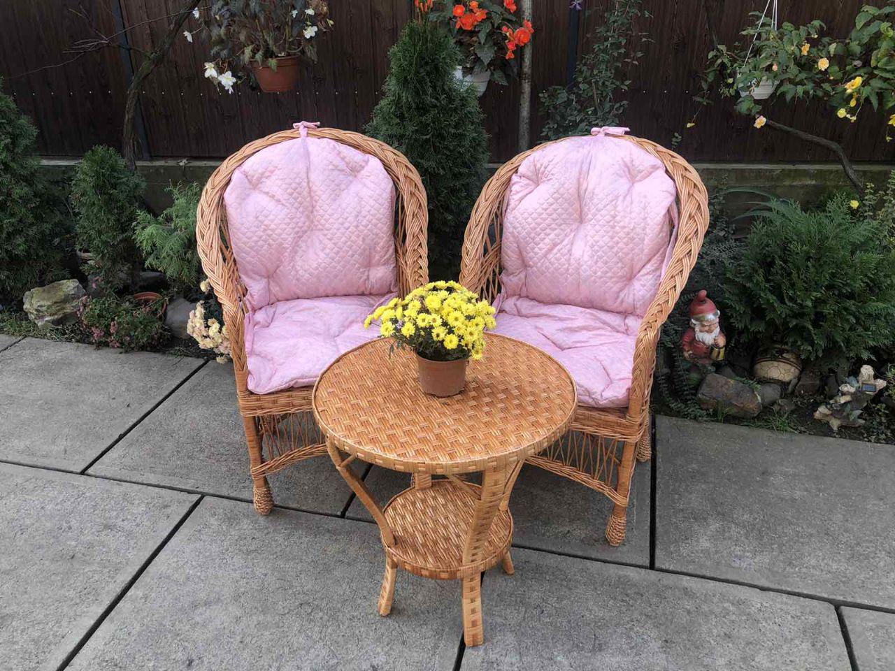 Кресло деревянное с подушкой садовое Стандарт Woody Светлое дерево/Розовый - фото 3 Кресло деревянное с подушкой садовое Стандарт Woody Светлое дерево/Розовый - фото 3