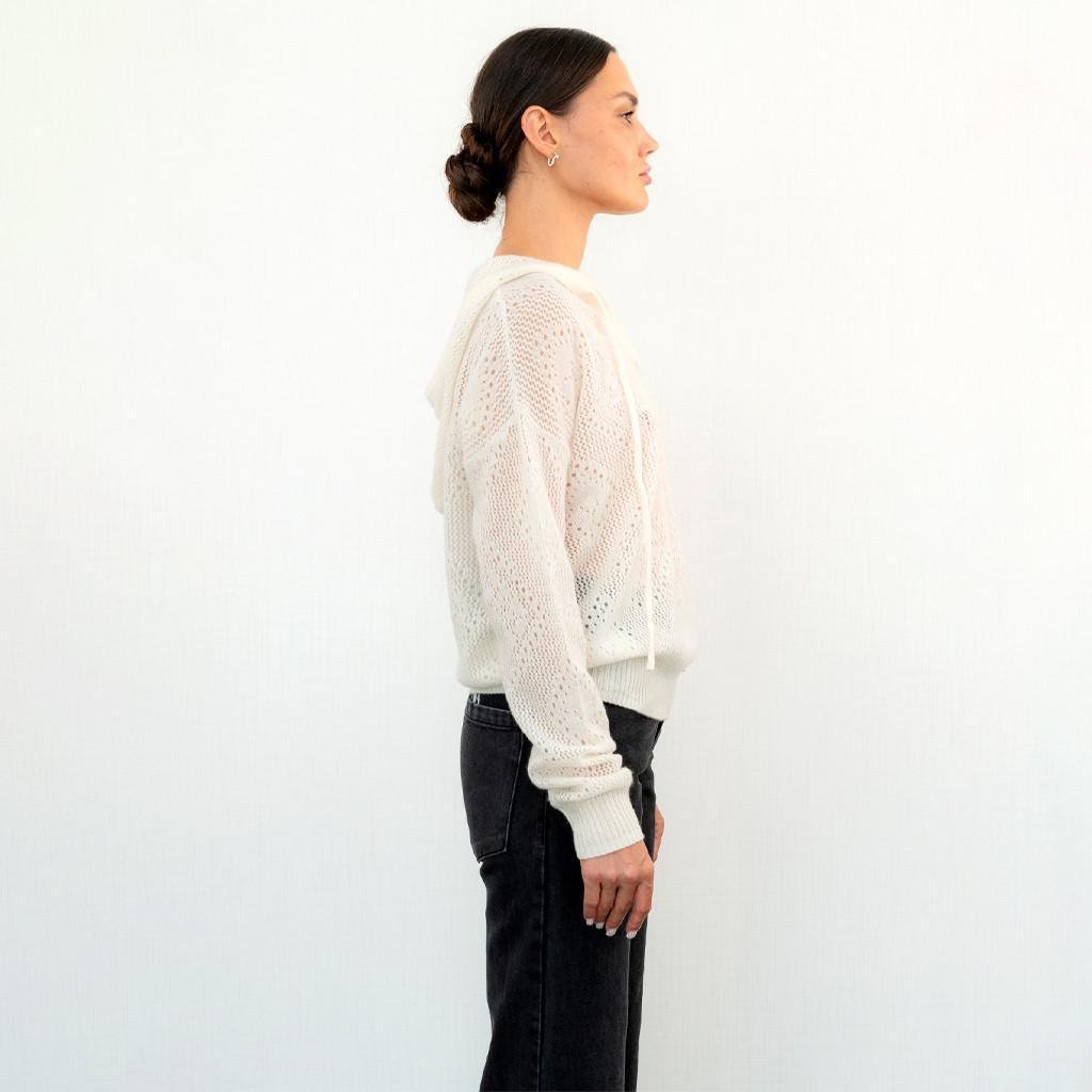 Светр жіночий з капюшоном Loro Piana S Білий (2797308627) - фото 7 Светр жіночий з капюшоном Loro Piana S Білий (2797308627) - фото 7