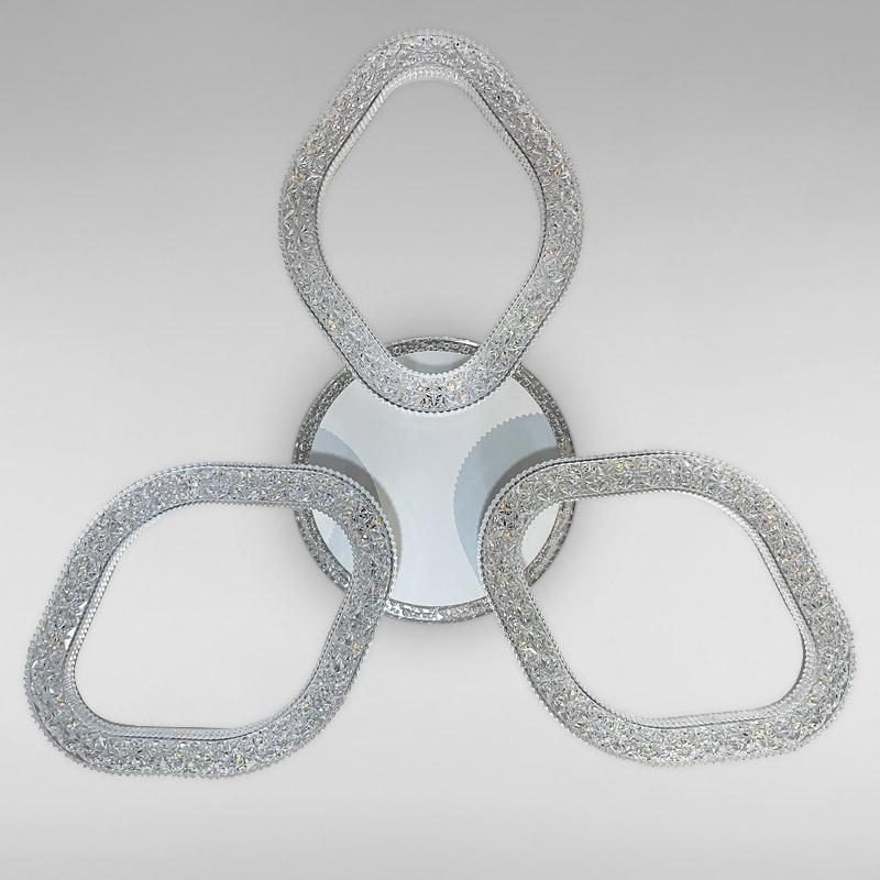 Потолочная люстра LED с подсветкой Light House SC-18247/3C 108W+16W 2.4G Ф680х90 Белый 