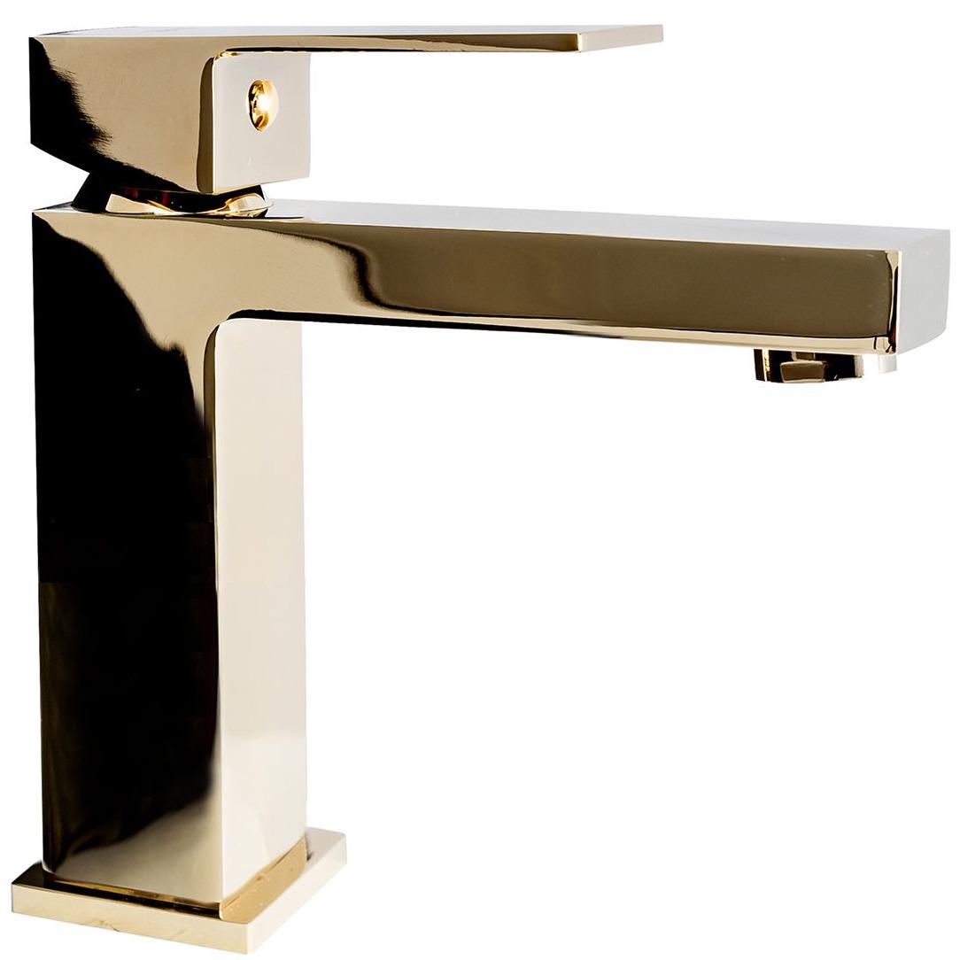 Cмеситель для умывальника CUBO REA B6395 FENIX reac-00000000341 однорычажный Золотой (165197)