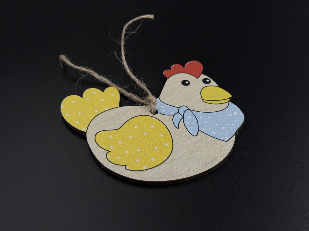 Заготівка-підвіска дерев'яна для рукоділля Курочка під декупаж і розпис 9х7 см Різнокольоровий (XV-015) - фото 4 Заготівка-підвіска дерев'яна для рукоділля Курочка під декупаж і розпис 9х7 см Різнокольоровий (XV-015) - фото 4