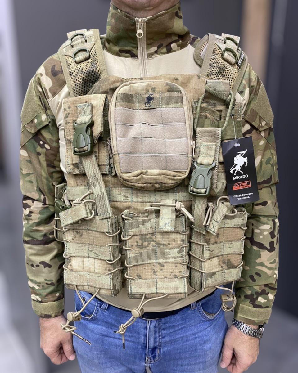Плитоноска MIKADO plate carrier molle placard с подсумками Койот (1715216814) Плитоноска MIKADO plate carrier molle placard с подсумками Койот (1715216814)