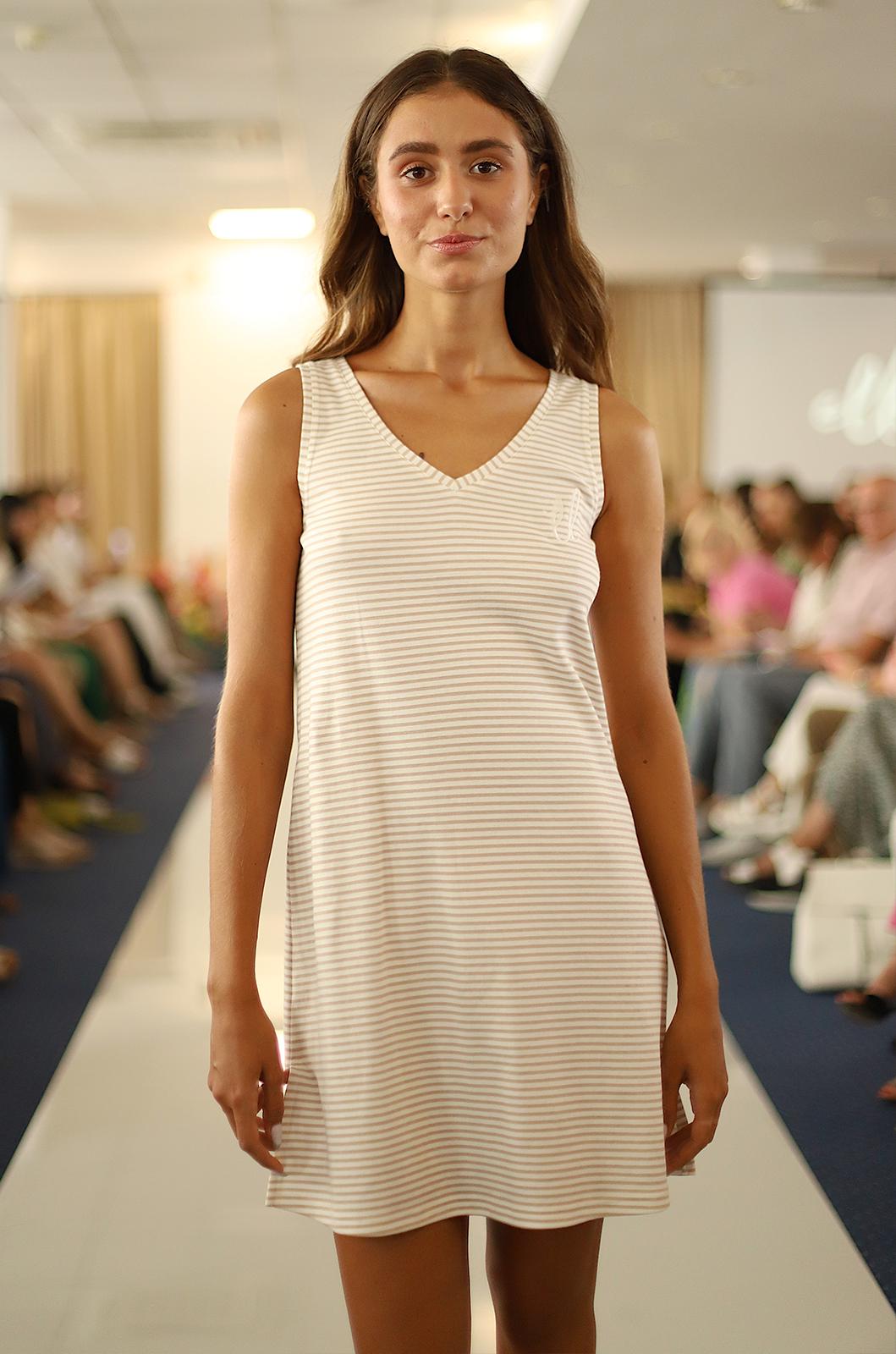 Ночная рубашка женская Ellen caramel 110/31/01 S Молочный