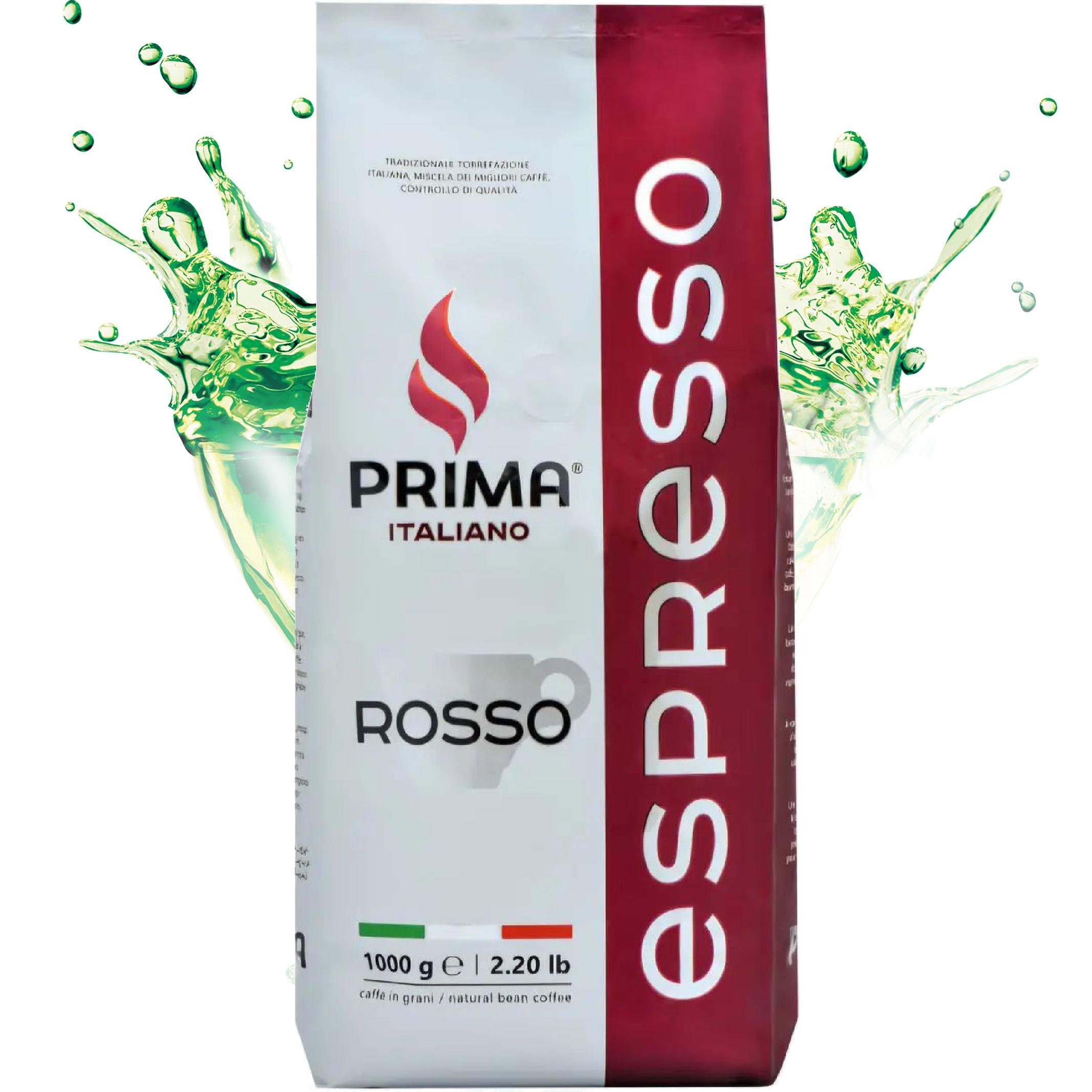 Кофе зерновой Prima Italiano Espresso Rosso 50% арабики 50% робусты Prima Italiano Rosso 1 кг