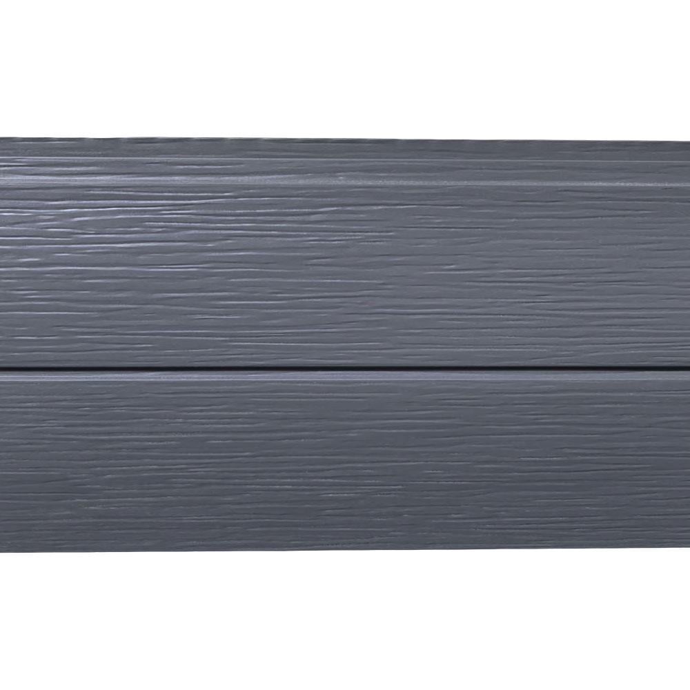 Фасадна панель з утеплювачем MF Panel BK-04-005 Кора PUR Al-Zn Г2 2900х383х16 мм Графіт