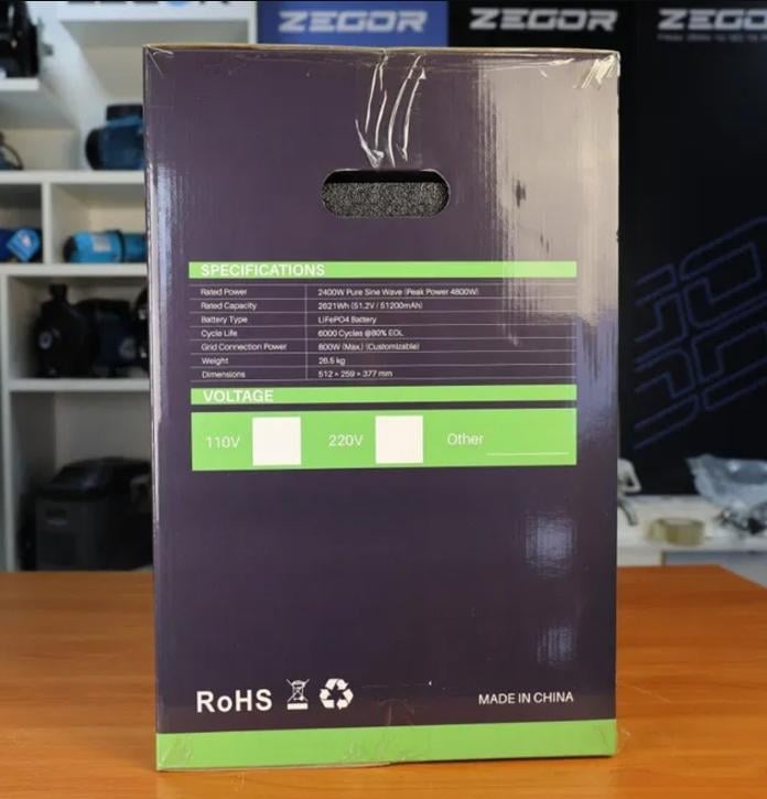 Зарядная станция Zegor YC2400 с пиковой мощностью 4,8 кВт 2621 Вт/ч - фото 10