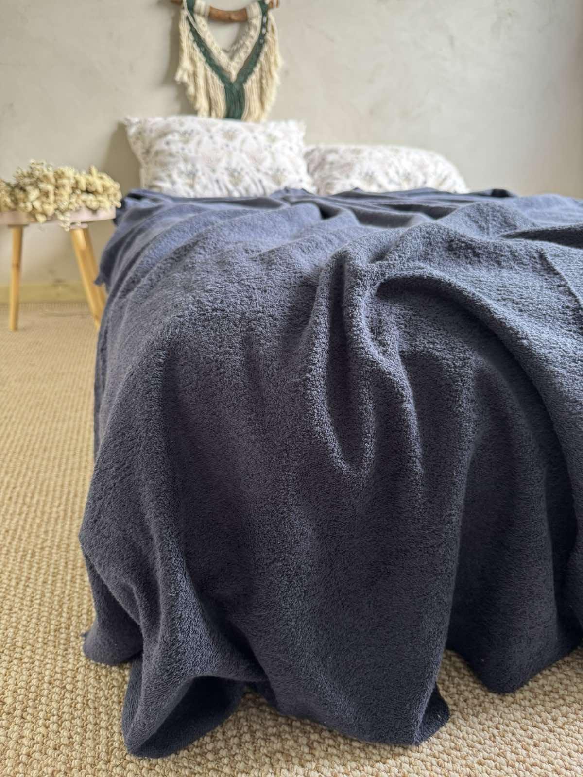 Простинь-покривало махрове ZEINTEX MADEIRA бавовняне 150х220 см Синій (26992624) - фото 8 Простинь-покривало махрове ZEINTEX MADEIRA бавовняне 150х220 см Синій (26992624) - фото 8