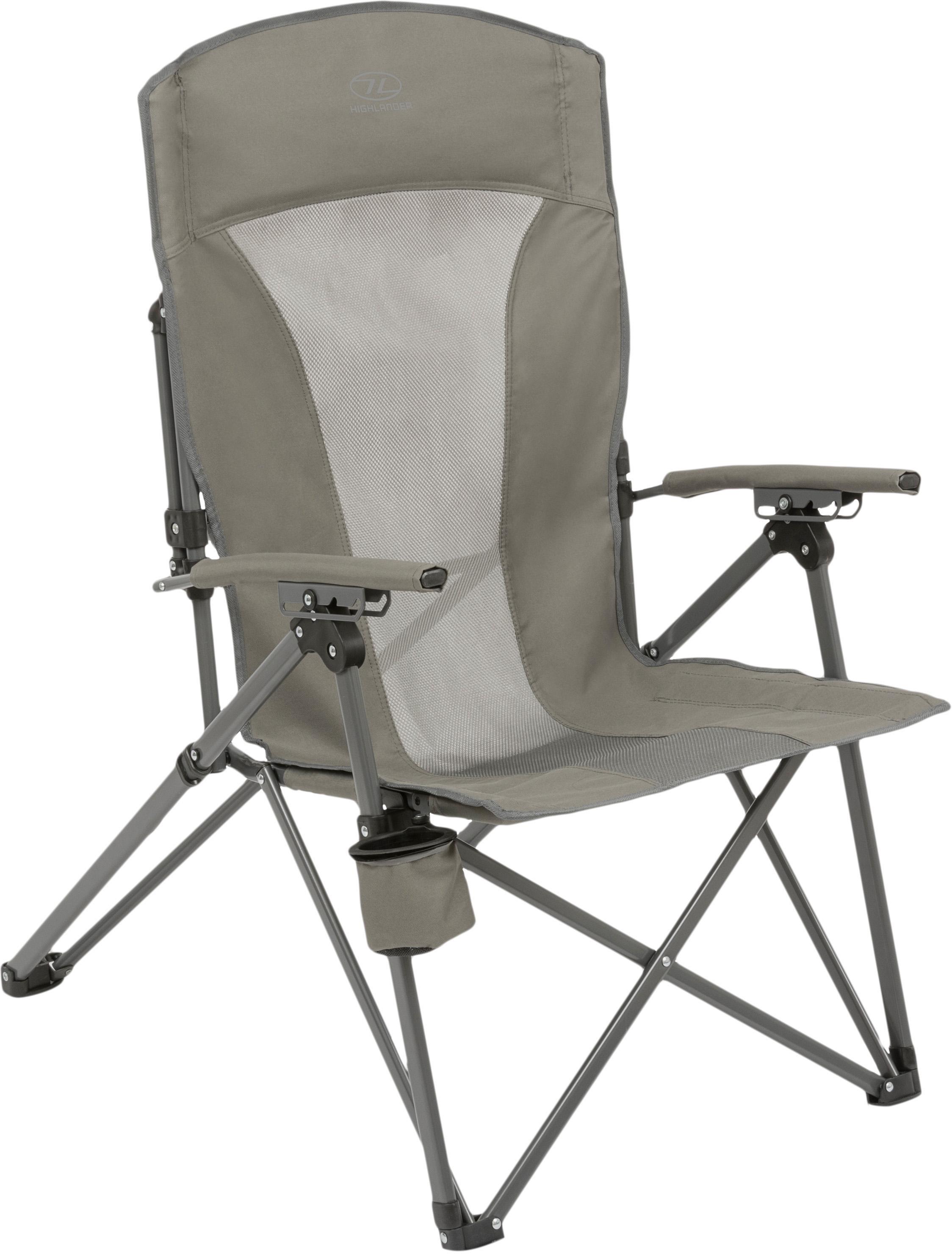 Стілець туристичний розкладний Highlander Balvenie Recliner Chair Charcoal (FUR099-CH)