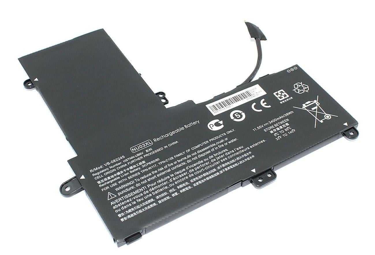 Аккумулятор для ноутбука HP Compaq HSTNN-UB6 V Pavilion x360 11-u000 11,55 V 3400 mAh (082245)