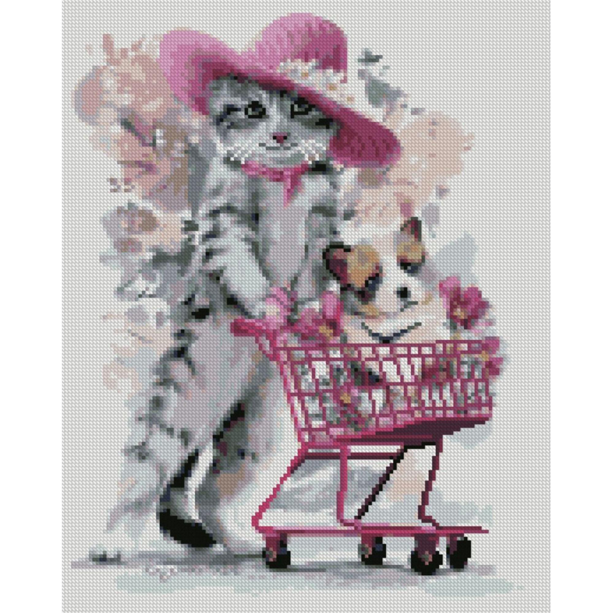 Алмазна мозаїка Strateg Дружній шопінг 40х50 см (Str-FA20227)