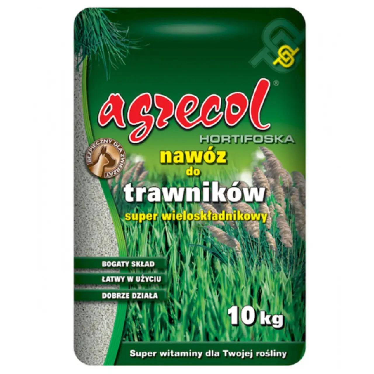 Добриво для газону 15-5-10 Agrecol Hortifoska 10 кг