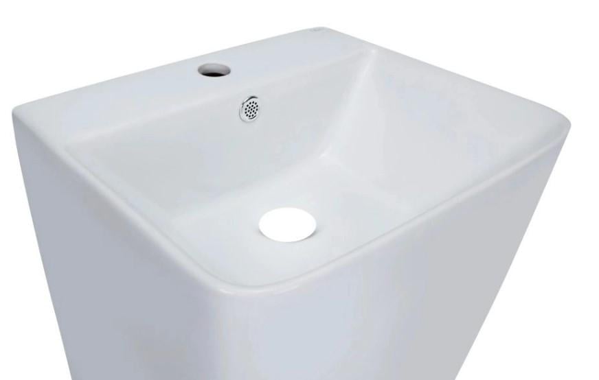 Раковина підлогова моноблок Qtap Tern 440х380х830 мм с донним клапаном PU02O White (QT1711G302WN47320) - фото 3 Раковина підлогова моноблок Qtap Tern 440х380х830 мм с донним клапаном PU02O White (QT1711G302WN47320) - фото 3