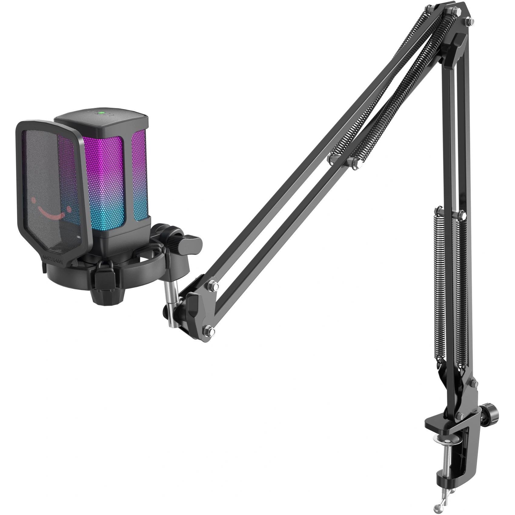 Мікрофон конденсаторний FIFINE Q6T USB з RGB підсвічуванням кардіоїдний Black (26816051)