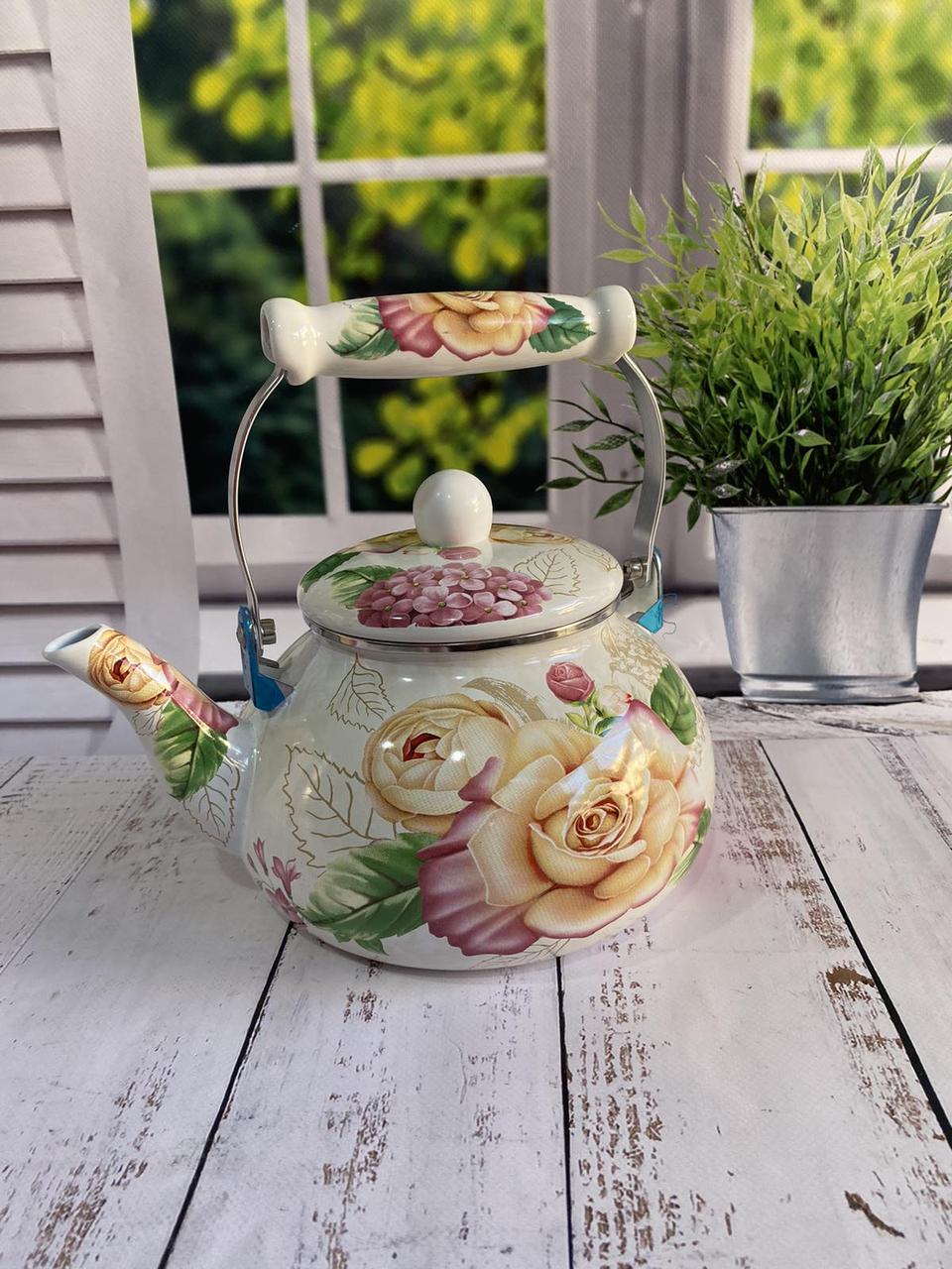 Чайник Benson 2,5 л Красная роза (BN-108)