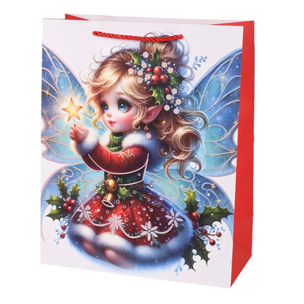 Подарочный пакет Fairy R34825-M 26х32х10 см Разноцветный (30651895)