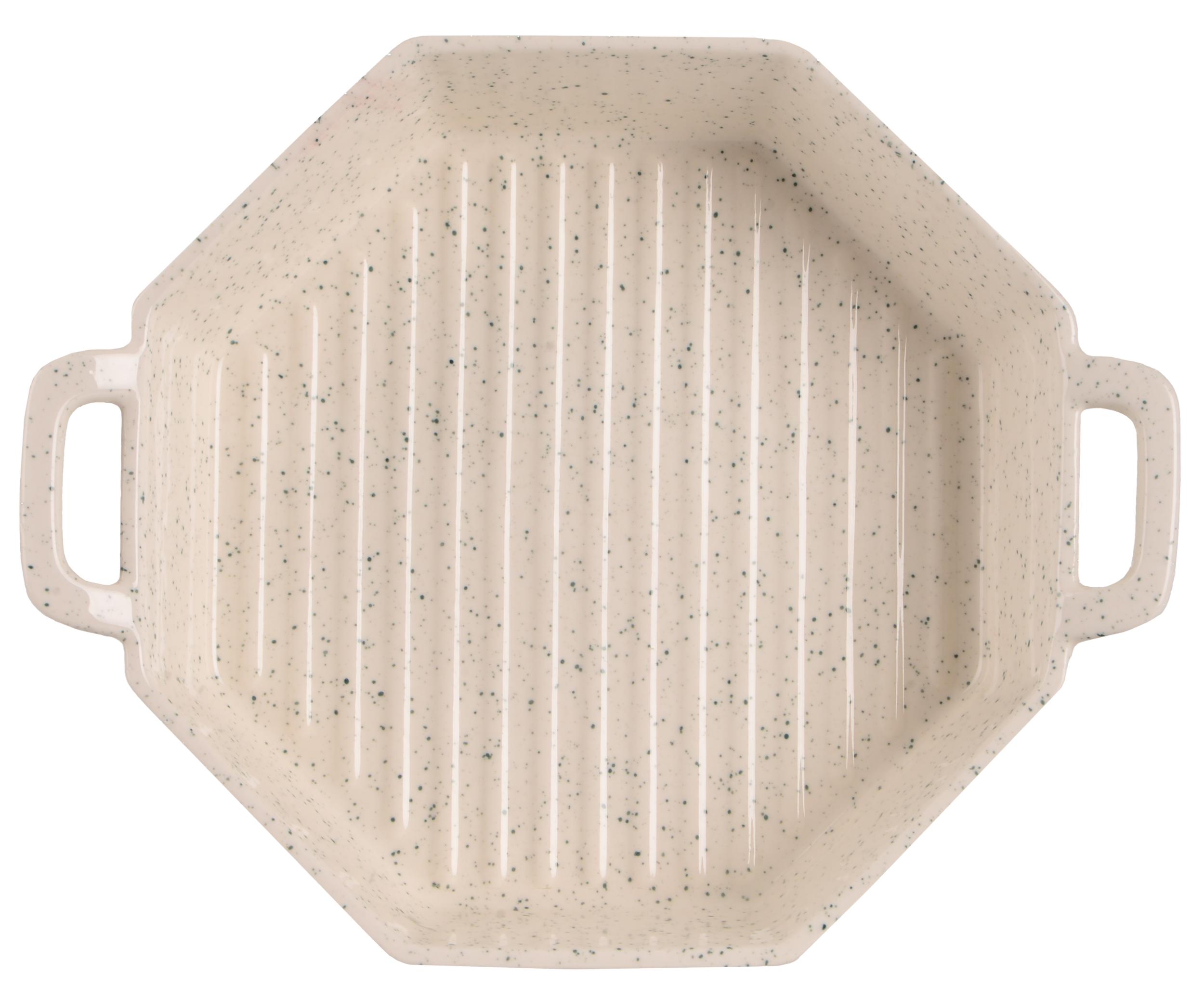 Форма для запікання LED Spotted з ручками кругла порцеляна 20х5 см (B010400)