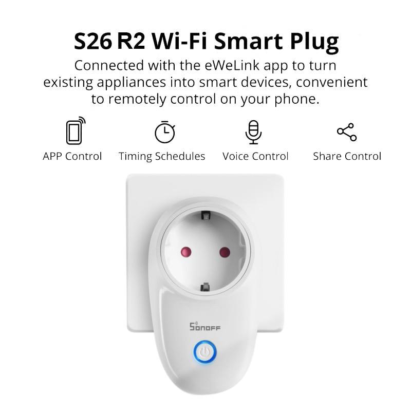 Умная розетка Sonoff S26 r2 16A Wi-Fi - фото 3