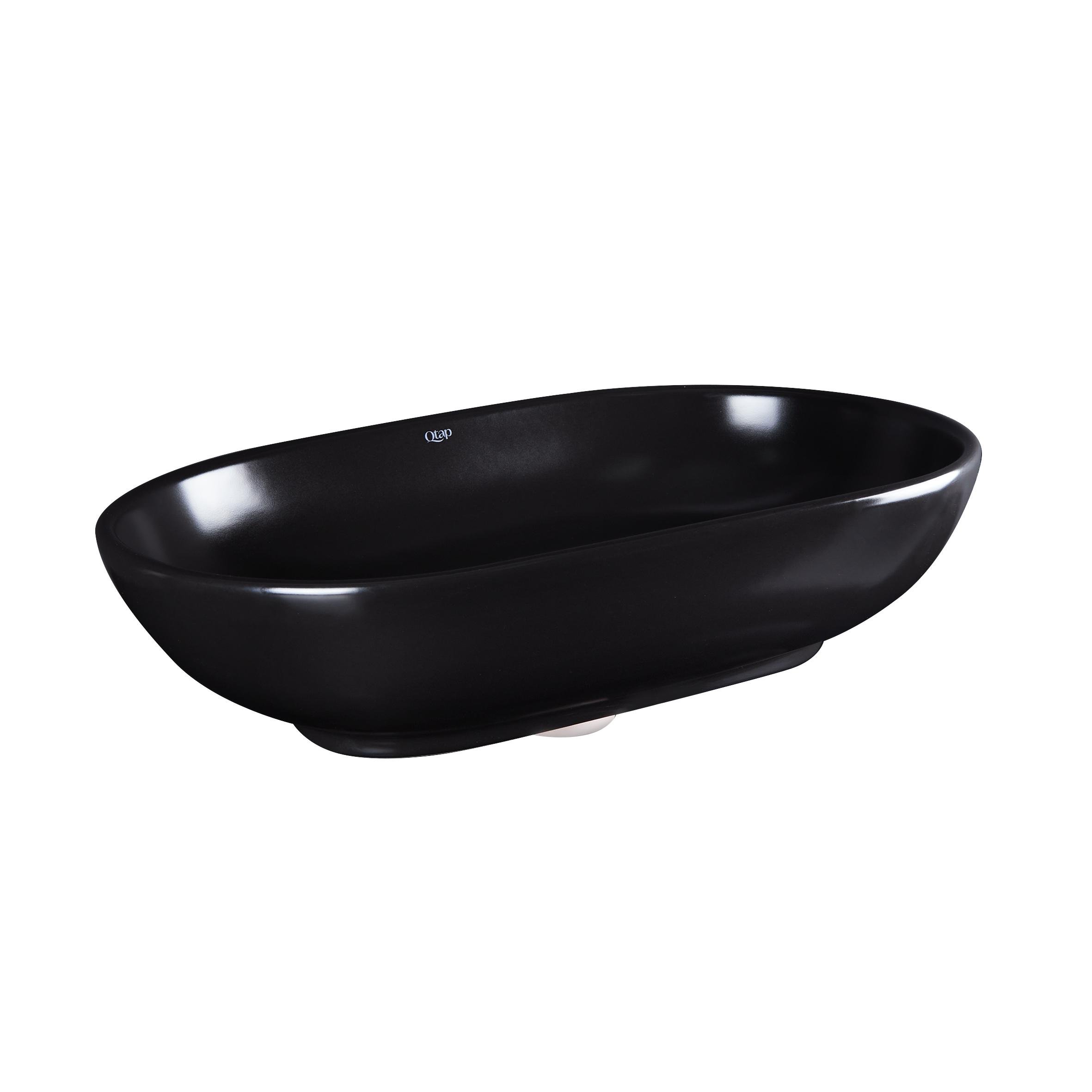 Раковина-чаша Q-tap Leo 585х380х180 мм с донным клапаном Black Matte (QT1111A028MB) Раковина-чаша Q-tap Leo 585х380х180 мм с донным клапаном Black Matte (QT1111A028MB)