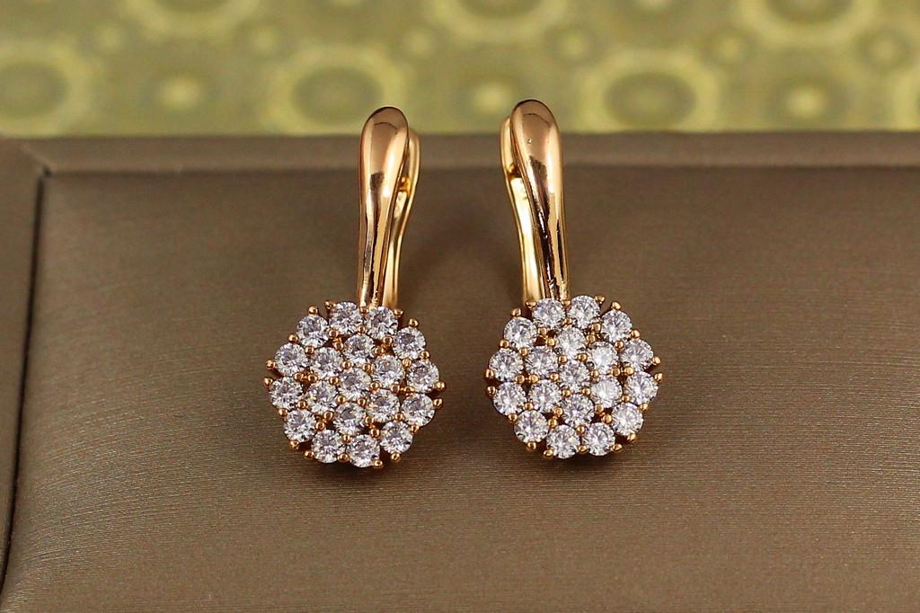 Серьги Xuping Jewelry Бионика 2,3 см Золотистый (2228538635)