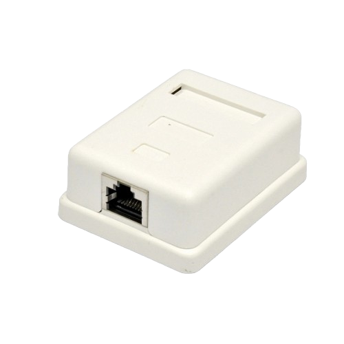 Компьютерная розетка внешняя EPNew 1xSTP RJ45 Cat6 Белый (1392bd66)
