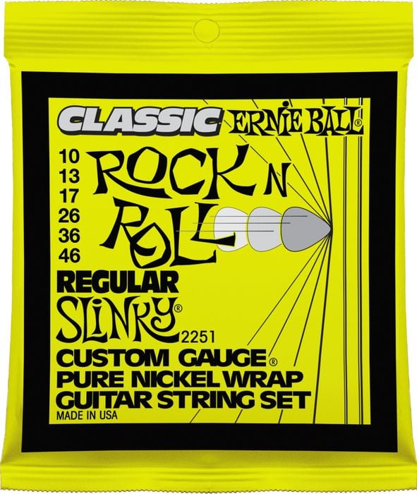 Струни для електрогітари Ernie Ball 2251 Classic Pure Nickel 10-46 Regular Slinky (645)