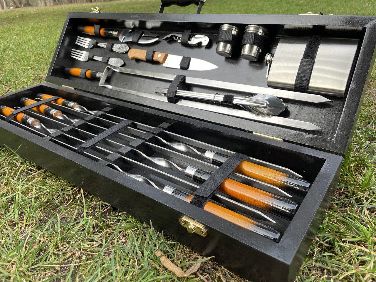 Набір шампурів Shampur Box №8 у кейсі (10642645) - фото 5 Набір шампурів Shampur Box №8 у кейсі (10642645) - фото 5