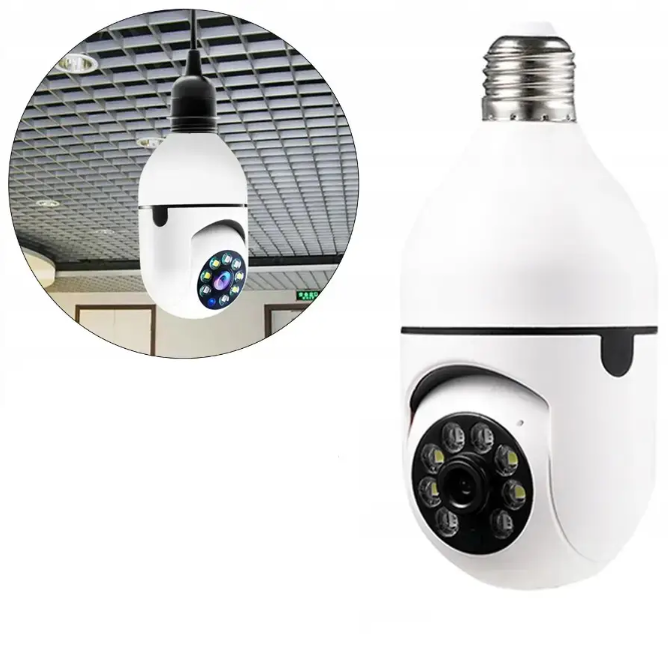 Камера-лампочка WiFi Camera L1 E27 IP 360/90 видеонаблюдение - фото 7