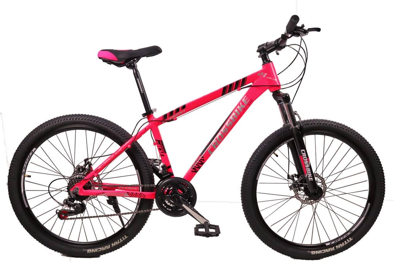 Велосипед CrossBike Everest 26"13" Розовый