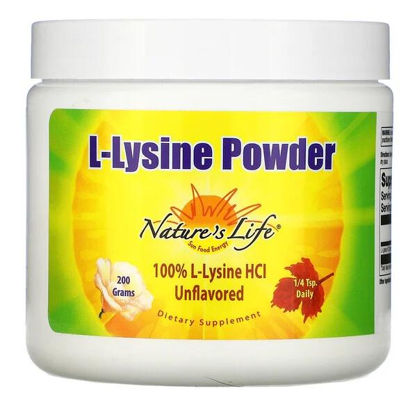 Амінокислота Nature's Life L-Lysine Powder 200 г (8699)