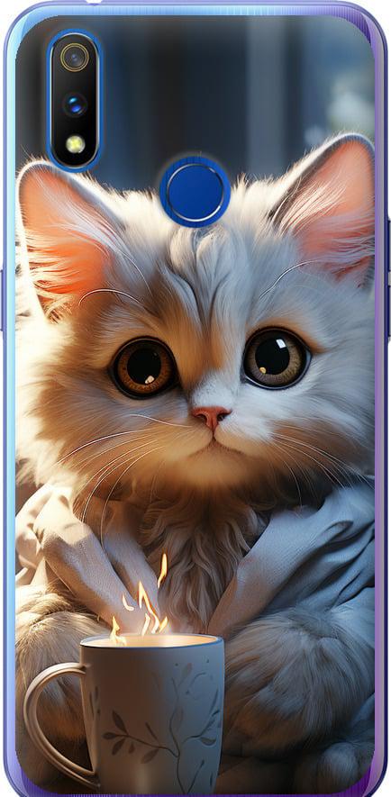 Чехол на Realme X Lite White cat (5646u-2030-42517)