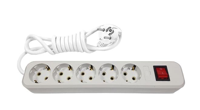 Подовжувач Lumano Modern 5 гнізд мідний провід з заземленням з вимикачем 3 м (18308) Подовжувач Lumano Modern 5 гнізд мідний провід з заземленням з вимикачем 3 м (18308)