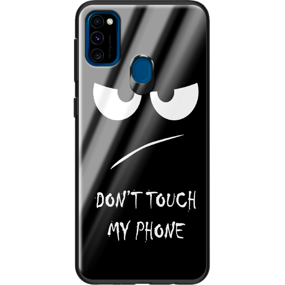 Чохол Boxface Samsung M307 Galaxy M30s Don't Touch my Phone Чорний силікон зі склом (38209-up535-38348)