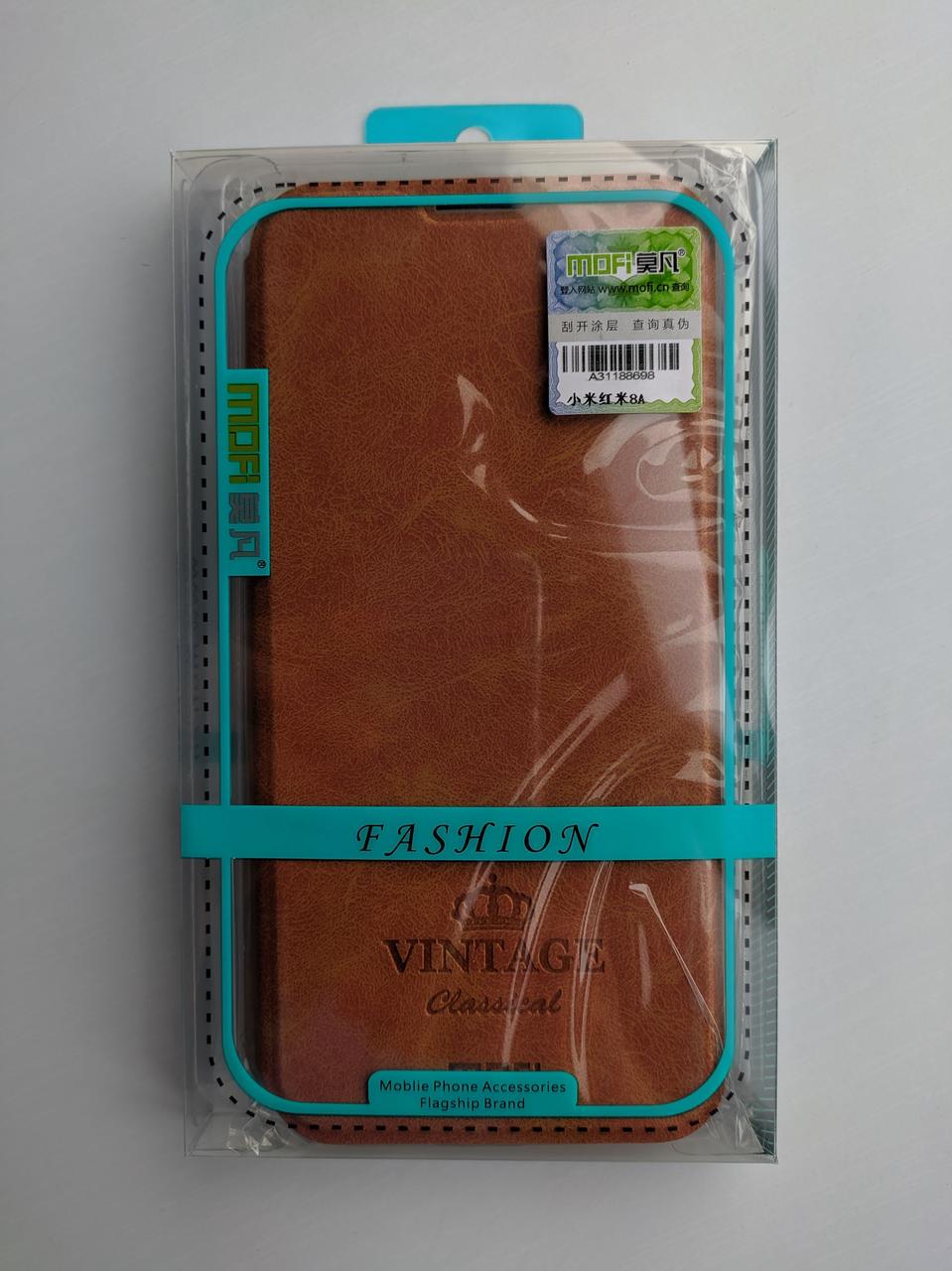 Чехол книжка Mofi Vintage для Xiaomi Redmi 8A Коричневый 2331P - фото 5 Чехол книжка Mofi Vintage для Xiaomi Redmi 8A Коричневый 2331P - фото 5