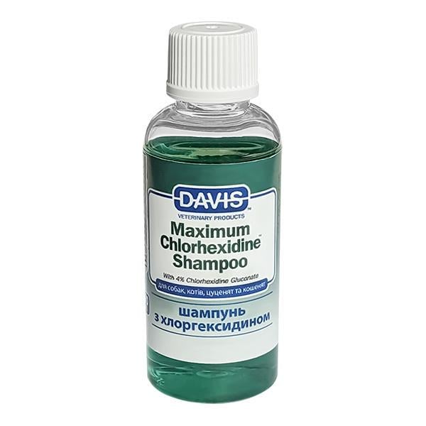 Шампунь Davis Maximum Chlorhexidine з 4% хлоргексидином для собак і котів 50 мл