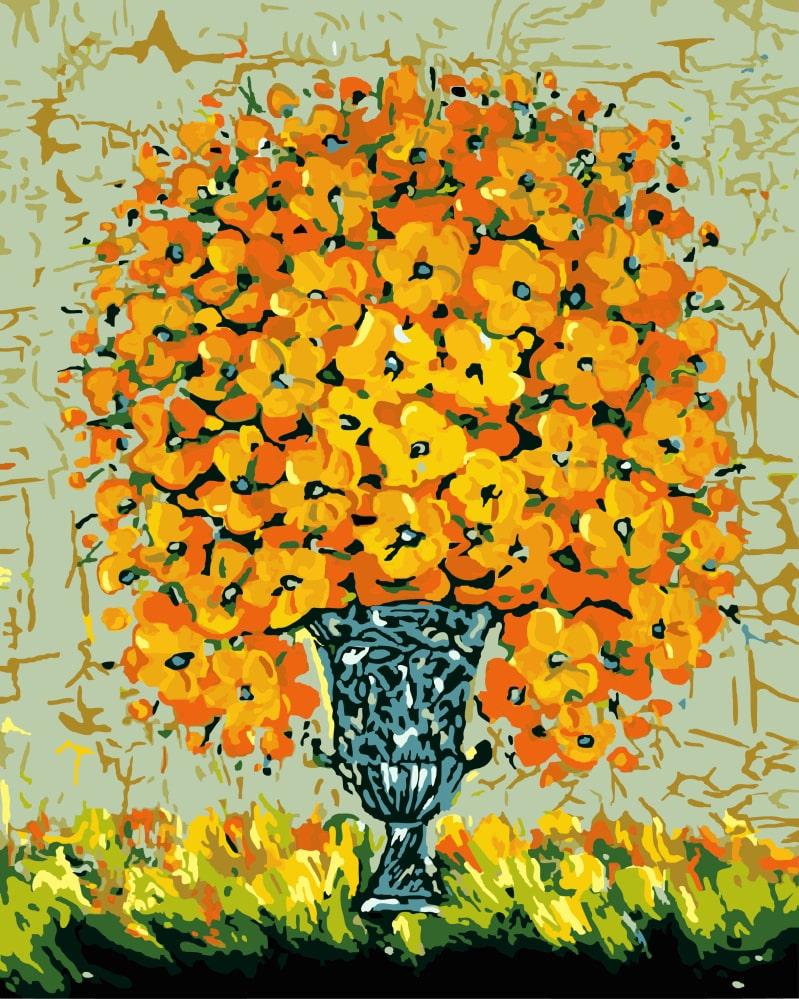 Картина по номерам Brushme GX8095 Нарисованный букет в весе 40x50 см (1290181201)