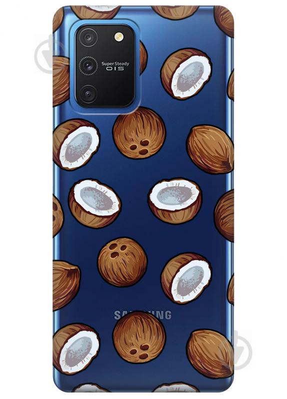 Прозрачный силиконовый чехол iSwag для Samsung Galaxy S10 Lite с рисунком - Кокосы (KS3439) Прозрачный силиконовый чехол iSwag для Samsung Galaxy S10 Lite с рисунком - Кокосы (KS3439)