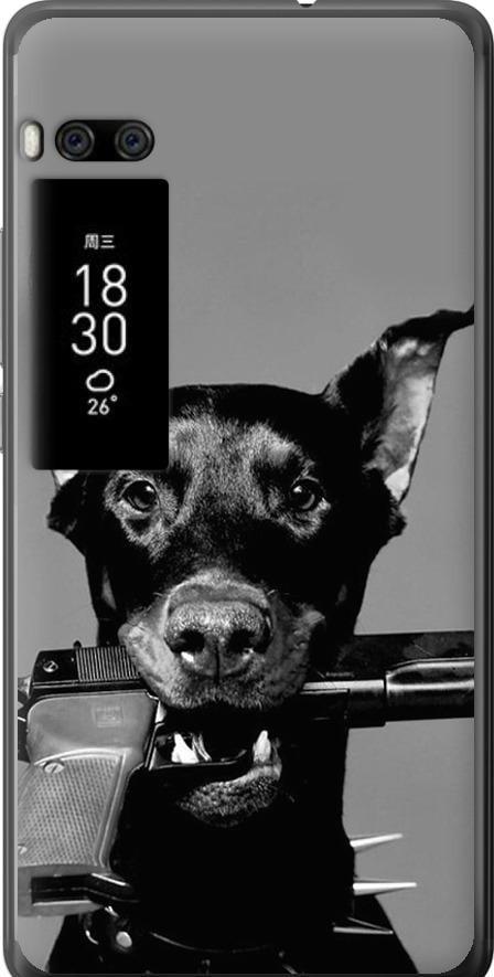 Чехол на Meizu Pro 7 Plus Доберман (2745t-1131-42517)