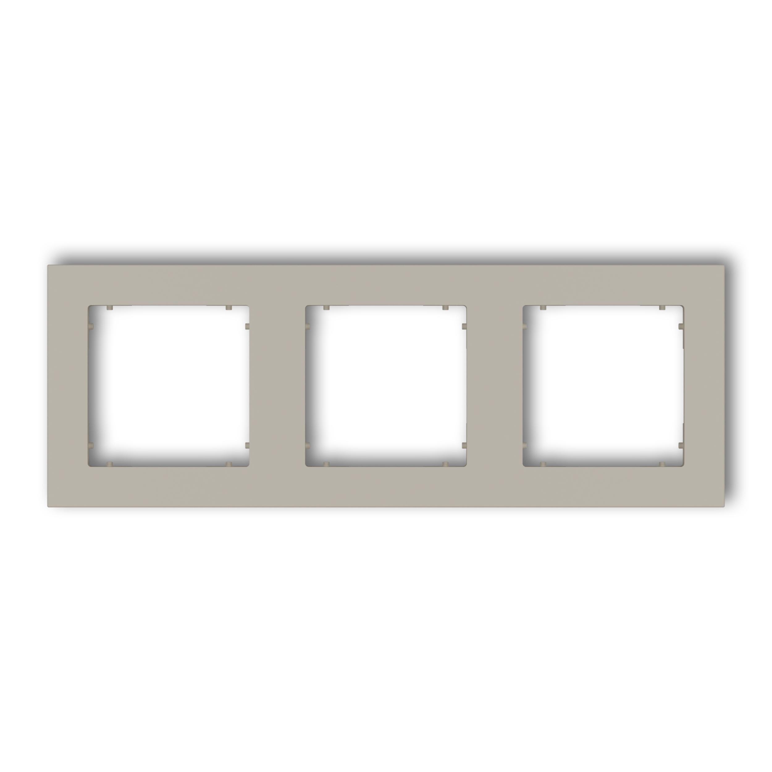 Рамка тройная универсальная Karlik Mini Taupe (60MR-3)