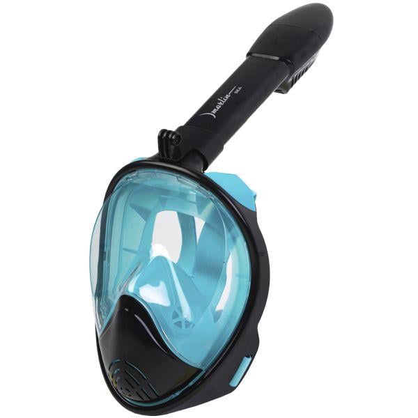 Маска для снорклинга полнолицевая Marlin SEA S/M Black/Aqua Маска для снорклинга полнолицевая Marlin SEA S/M Black/Aqua