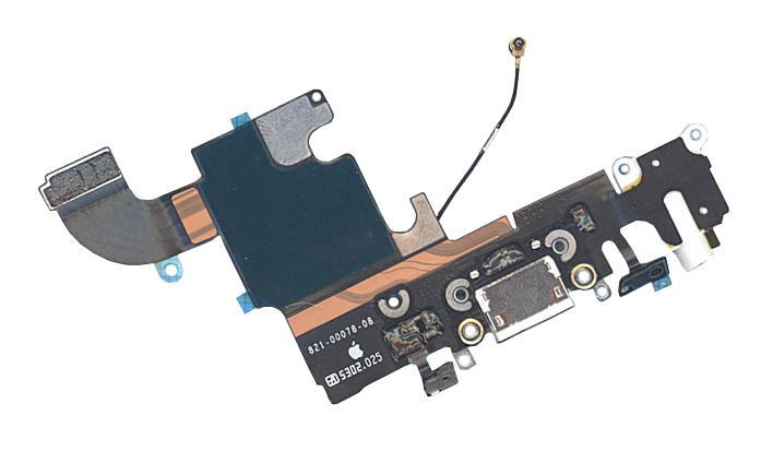 Шлейф разъема питания с аудиоразъемом для Apple iPhone 6S Белый