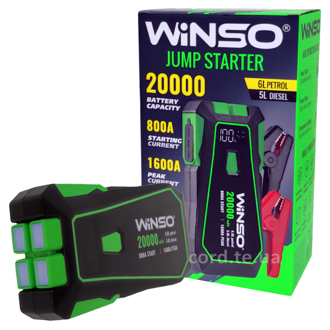 Пусковое устройство WINSO 20000 мАч (140800)