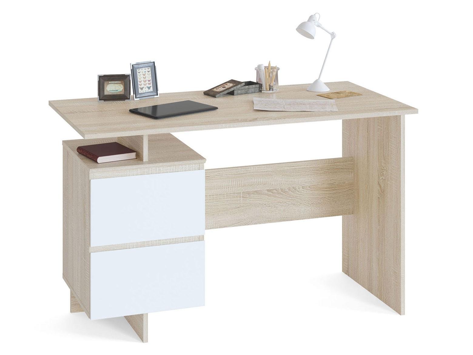 Стіл письмовий Dastin 1200х600х740 мм Дуб Сонома/Білий (Арт. 204)