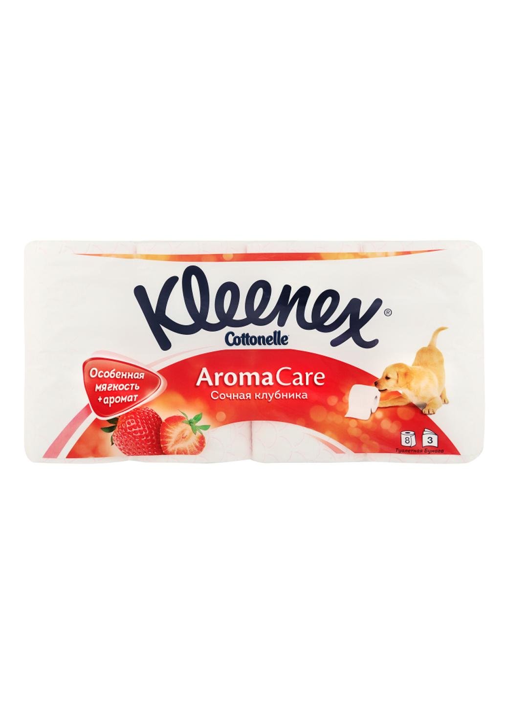 Туалетний папір Kleenex Cottonelle Aroma Care Полуниця (9402486)