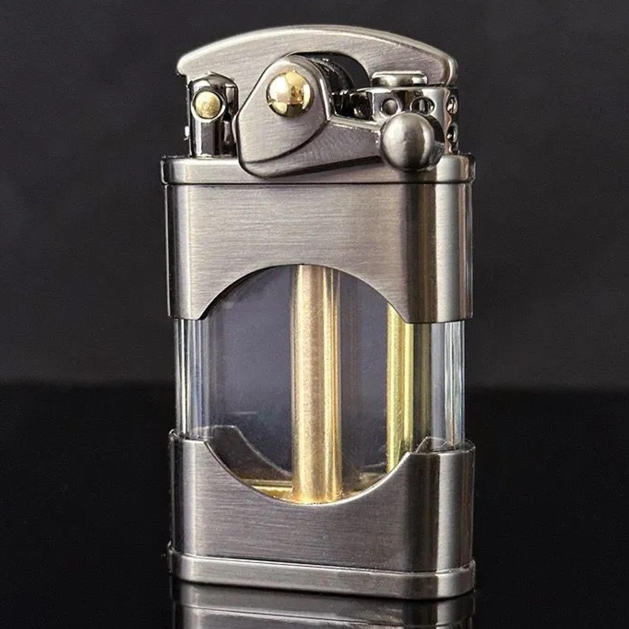 Зажигалка бензиновая Zorro Steam Punk Round Z660 Titan (BS-Z660Titan)