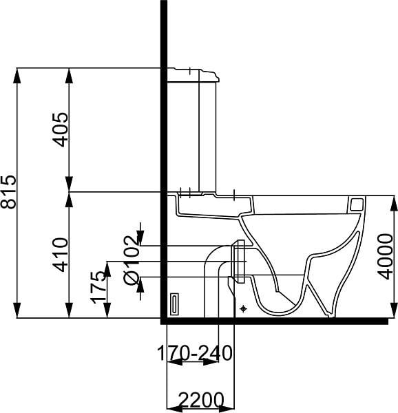 Унитаз напольный VIBA AUVA керамический Белый (C15307) - фото 4 Унитаз напольный VIBA AUVA керамический Белый (C15307) - фото 4