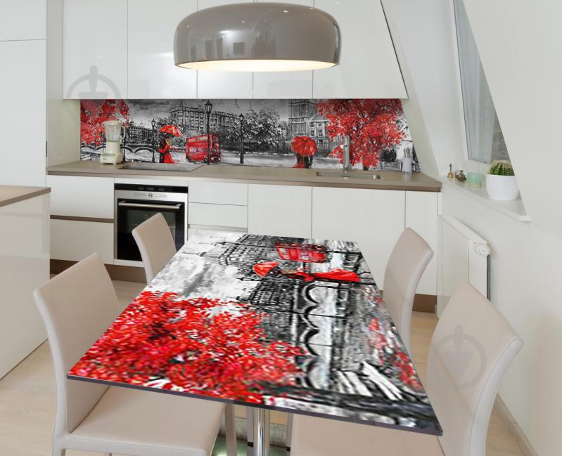 Наклейка 3Д виниловая на стол Zatarga «Любовь на улице Лондона» 600х1200 мм (Z184295st)