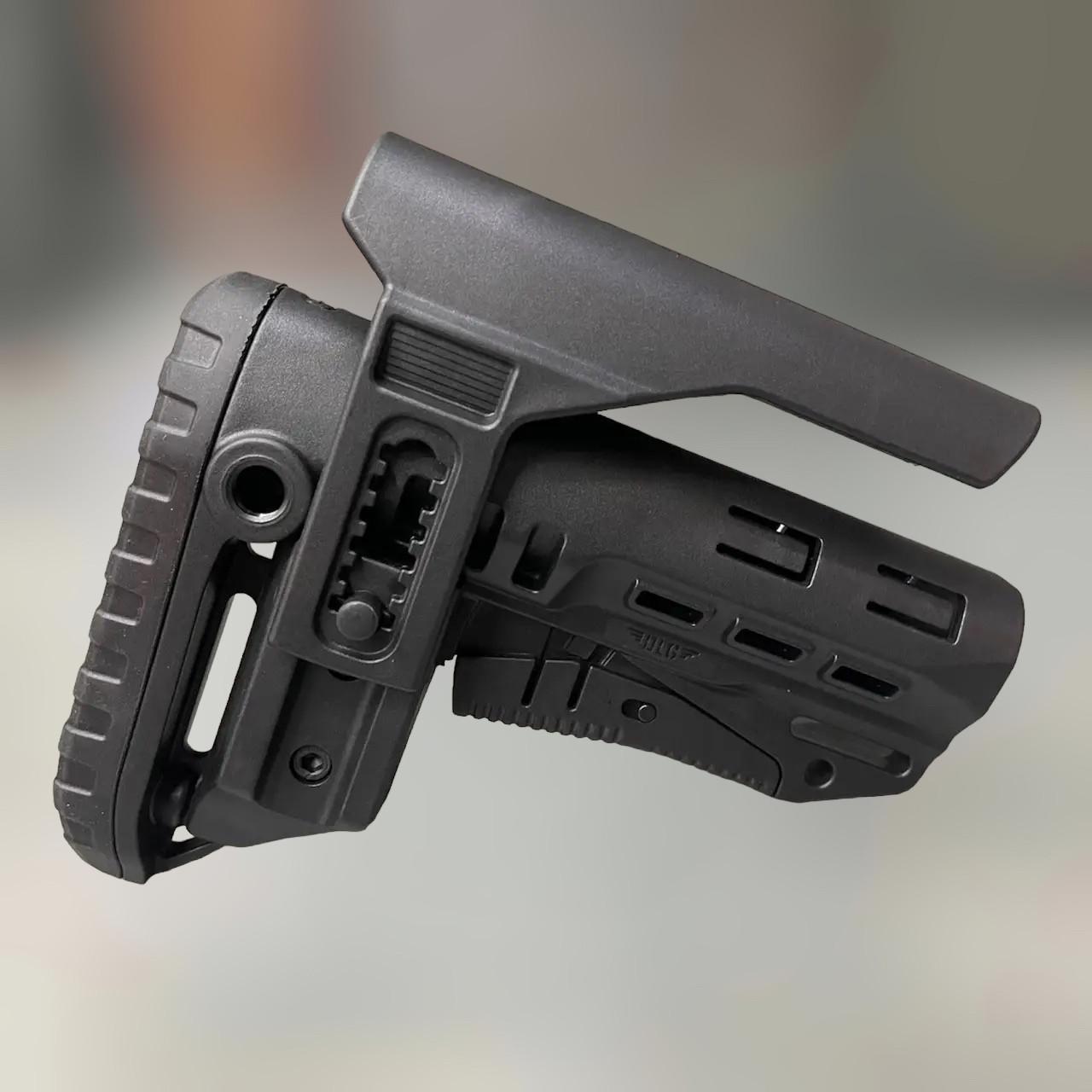 Приклад база DLG TBS COMPACT DLG-130-052 Mil-Spec с высоким подщечником 4 см антабки Черный (1715216757) Приклад база DLG TBS COMPACT DLG-130-052 Mil-Spec с высоким подщечником 4 см антабки Черный (1715216757)