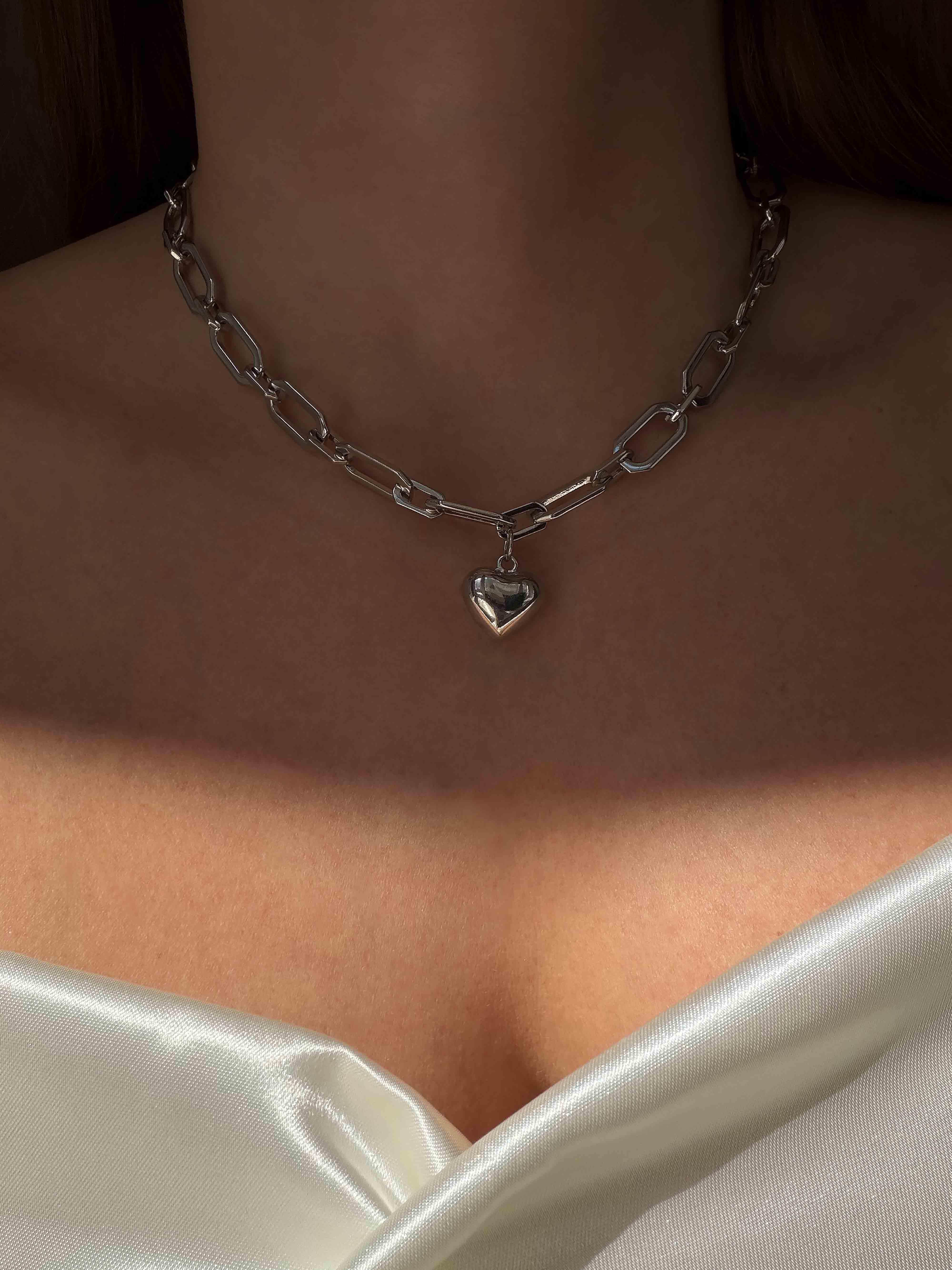 Цепь большая с сердцем (4818)